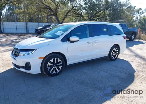 2025 Honda Odyssey Ex-L из США, поврежденный, VIN 5FNRL6H63SB024873